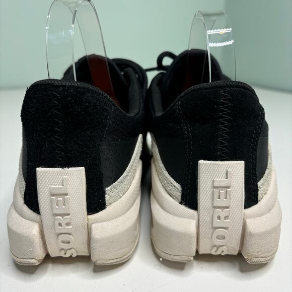 Sorel Ona 718 Black, White Low Suede Sneaker 11 - Picture 6 of 10
